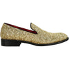 BRAVO Men Dress Shoe PROM-8 Loafer Shoe for Prom & Wedding Gold