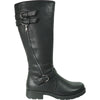 KOZI Canada Waterproof Women Boot SAVANNAH Knee High Winter Fur Casual Boot Black Wide Calf