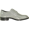 VANGELO Boy TABKID Dress Shoe Formal Tuxedo for Prom & Wedding Grey Patent