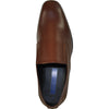 VANGELO Men Dress Shoe TUX-4 Loafer Formal Tuxedo for Prom & Wedding Brown Matte - Wide Width Available