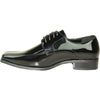 VANGELO Men Dress Shoe TUX-5 Oxford Formal Tuxedo for Prom & Wedding Black Patent - Wide Width Available