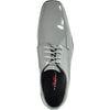 VANGELO Men Dress Shoe TUX-5 Oxford Formal Tuxedo for Prom & Wedding Grey Patent - Wide Width Available