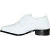 VANGELO Boy TUX-5KID Dress Shoe Formal Tuxedo for Prom & Wedding White Patent