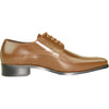 VANGELO Men Dress Shoe TUX-5 Oxford Formal Tuxedo for Prom & Wedding Saddle Brown - Wide Width Available