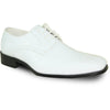 VANGELO Men Dress Shoe TUX-5 Oxford Formal Tuxedo for Prom & Wedding White Patent - Wide Width Available