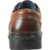 BRAVO Boy Dress Shoe WILLIAM-3KID Loafer Shoe School Uniform Brown